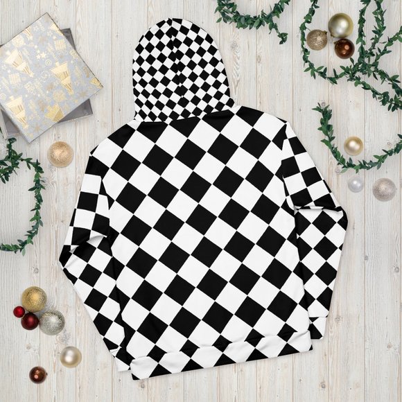 Men's classic checkerboard Hoodie 70s fashion - Picture 6 of 12